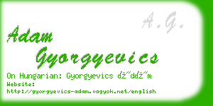 adam gyorgyevics business card